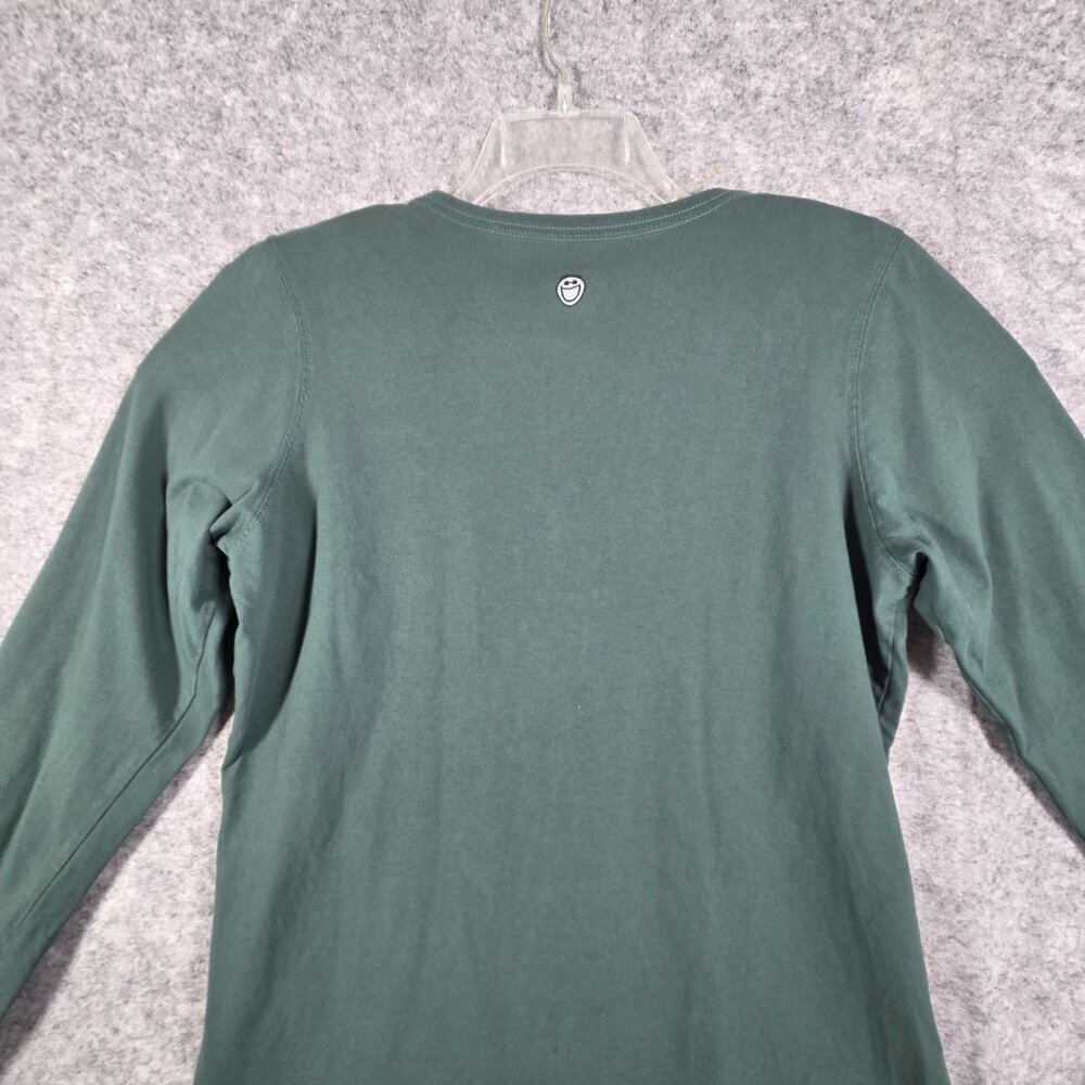 Life is Good Yin Yang Graphic Long Sleeve Tee Women’s Size L Green Casual - Picture 6 of 8